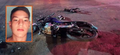 Jovem morre em acidente com moto e motorista foge sem prestar socorro