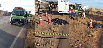 Pedestre morre atropelado por carreta na BR-364 em Cuiab