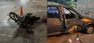 <Font color=Orange> Vdeos </font color> | Motociclista morre aps Corsa invadir preferencial em avenida de Cuiab