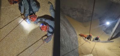 Trabalhador morre soterrado em armazm de gros no interior de MT