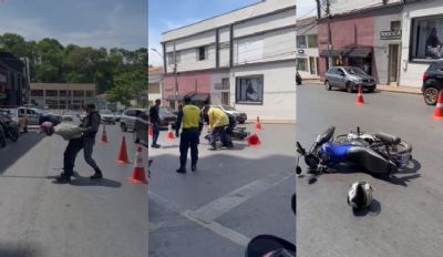 <Font color=Orange> Vdeo </font color> | Indignado, motociclista enfrenta policiais em blitz: 'estou indo trabalhar'