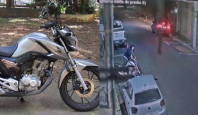 Assessor de imprensa de vereador tem moto furtada em frente  Cmara de Cuiab