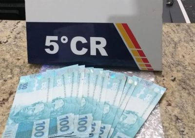 Morador aciona PM aps receber R$ 1 mil em notas falsas por correspondncia
