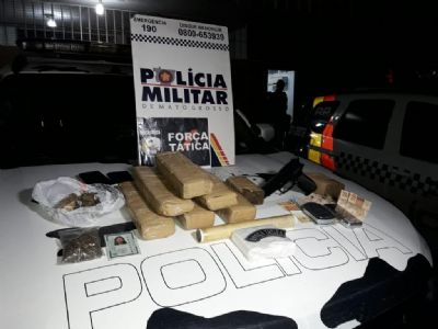 Seis pessoas so presas por trfico de drogas em bairros de Cuiab