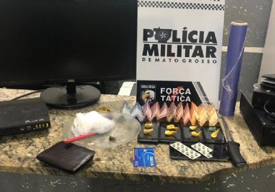 PM detm 4 por trfico de drogas em Barra do Garas