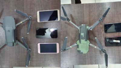 Polcia penal apreende dois drones com celulares, chips e drogas na Mata Grande