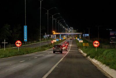 Estrada de Chapada recebe iluminao de mais de 600 luminrias de LED