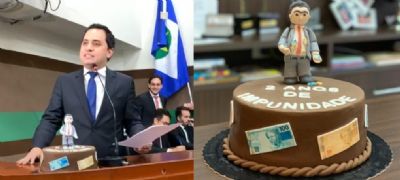 Cena do palet completa 2 anos de 'impunidade' e vereadores comemoraram com bolo