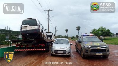 Carro de luxo roubado  recuperado na fronteira com a Bolvia