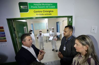 Governador anuncia cirurgias eletivas em Cuiab e pede que rgos de controle intensifiquem fiscalizao