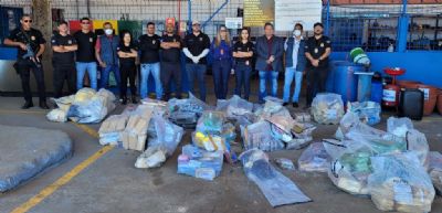Polcia Civil incinera uma tonelada de drogas em Cceres
