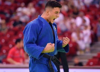 Jud: Guilherme Schmidt conquista ouro no Grand Slam de Budapeste
