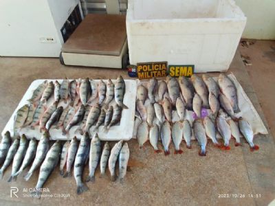 Sema apreende 20 kg de pescado ilegal em Santo Antnio de Leverger