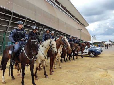 Foras de segurana reforam policiamento para embate entre Cuiab e Palmeiras na Arena Pantanal