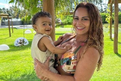 Filho de Viviane Arajo  alvo de comentrios maldosos nas redes sociais