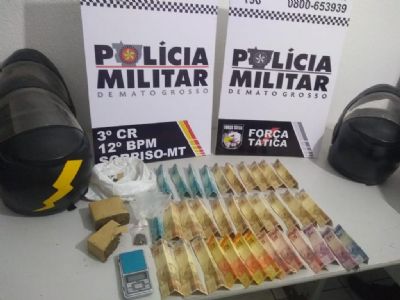 Suspeitos so detidos por trfico de drogas em Sorriso