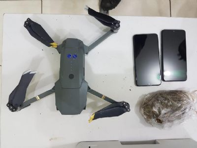 Servidores apreendem drones e evitam entrada de celulares e drogas em unidade penal