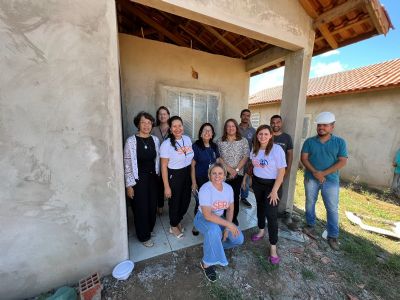 Setasc faz visita tcnica na obra-piloto do Programa SER Famlia Habitao em Jaciara