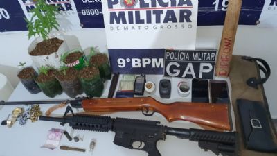 Trio  preso em Cuiab com armas, munies e rdio de comunicao