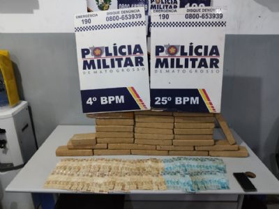 Polcia apreende carregamento de droga de faco criminosa em Vrzea Grande