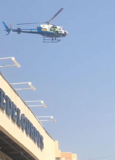 Vdeo | Sobrevoo do helicptero do Ciopaer em escola causa polmica