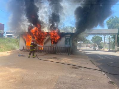 Grmio Estudantil do IFMT pega fogo