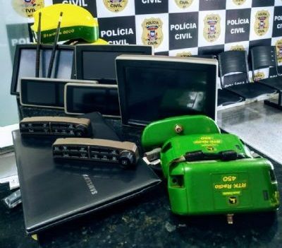 Criminoso  preso com R$ 200 mil em equipamentos agrcolas furtados