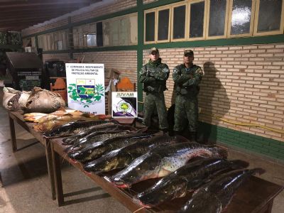 Polcia ambiental apreende 98kg de pescado ilegal no Rio Paraguai