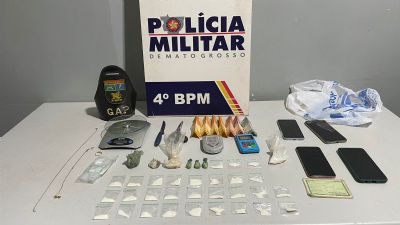 Casal  preso vendendo drogas em bairro de Vrzea Grande