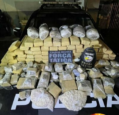 Traficantes so presos com 120 kg de drogas pertencentes  faco criminosa