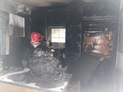Vdeo | Trs apartamentos pegam fogo no condomnio Chapada dos Ips