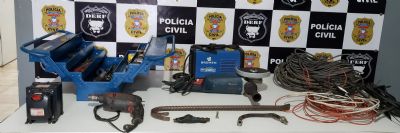 Polcia Civil prende suspeitos de furtos e receptao de fios de cobre