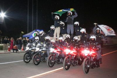 Polcia Militar encerra curso de formao de motociclistas batedores