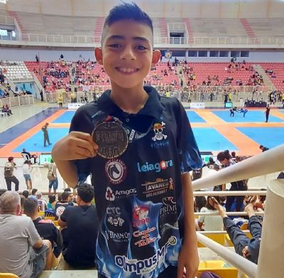 Promessa do Jiu-Jitsu, Sergio Ichiro conquista medalha em estadual e agora foca no mundial