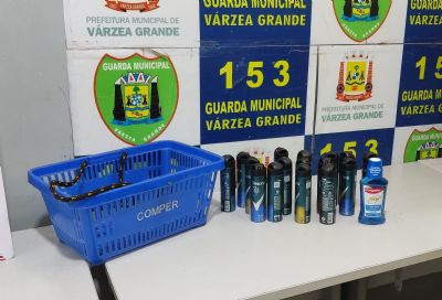 Homem  preso aps furtar 16 frascos desodorante e um enxaguante bucal no Comper