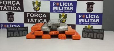 PM apreende 10 kg de maconha e prende irmos por uso de drogas em Rondonpolis