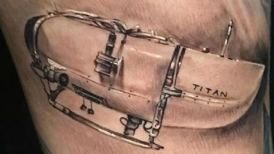 Capixaba tatua submarino que visitava o Titanic e implodiu