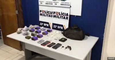Polcia prende dois traficantes com grande quantidade de drogas em Peixoto de Azevedo