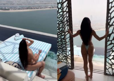 Pavanelli impressiona seguidores ao posar em hotel luxuoso em Dubai