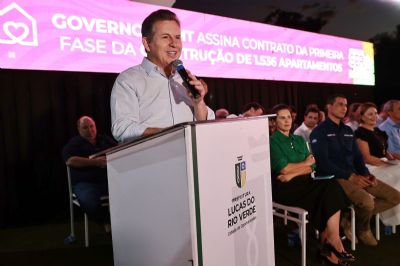 Governador dobra meta e autoriza 3.036 moradias em Lucas do Rio Verde