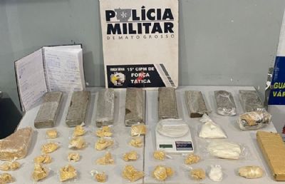 Quadrilha de traficantes  presa distribuindo drogas em VG