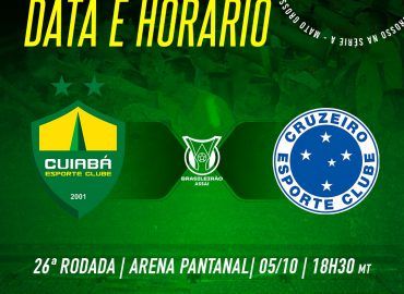 Cuiab x Cruzeiro tem nova data