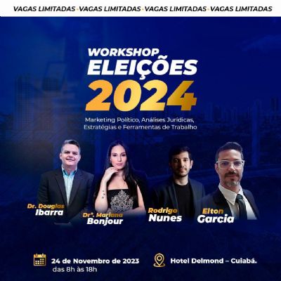 Workshop Eleies 2024 prepara futuros candidatos e assessores para pr-campanha eleitoral