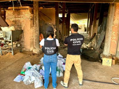 Polcia Civil incinera 150 kg de drogas apreendidas no interior de MT