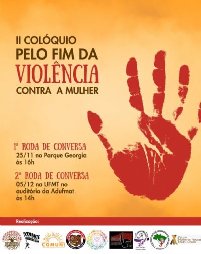 Evento pelo fim da violncia contra as mulheres ser realizado em Cuiab