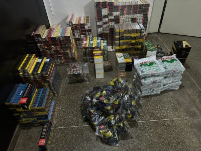 Motorista  preso com quase 4 mil carteiras de cigarro contrabandeadas