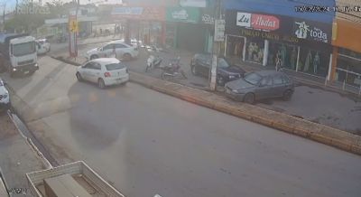 <Font color=Orange>Vdeo</font color> | Imagens registram momento em que msico  atropelado por caminho em Cuiab