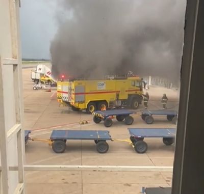 Incndio no aeroporto de VG comeou em plataforma de embarque de passageiros