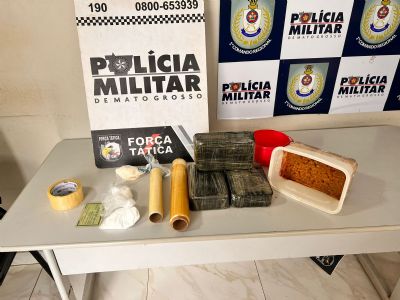 Fora Ttica prende mulher com tabletes de pasta base de cocana em Cuiab