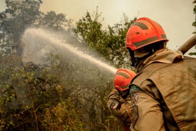 Incndio no Parque Estadual Encontro das guas est parcialmente controlado